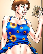 Dirty toon bitch preparing for fucking and wearing sexy lingerie